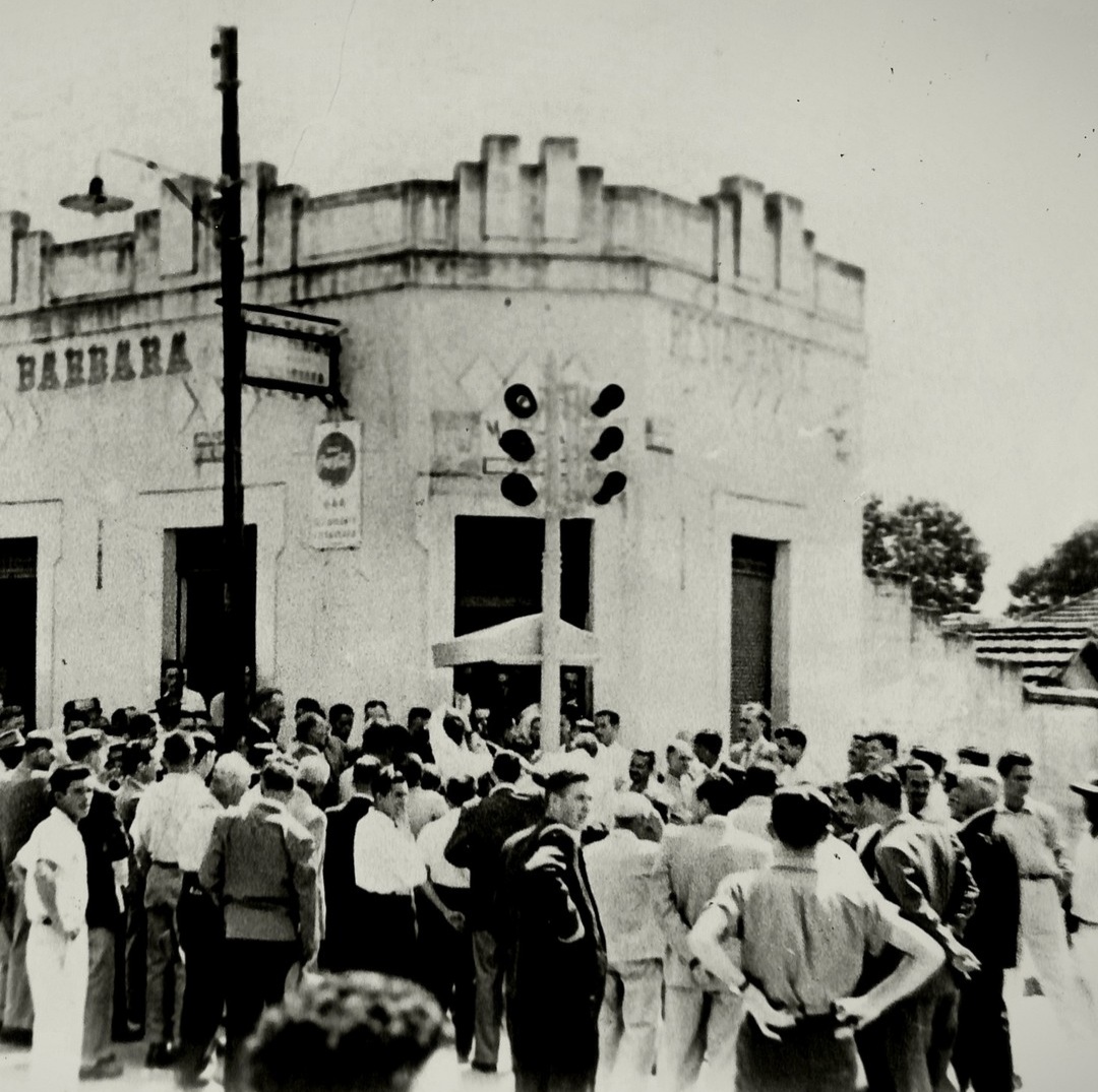 Inauguração do primeiro semafóro de Santa Bárbara d'Oeste